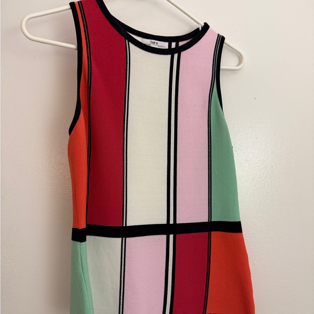 Bar III Multicolor Geometric Tank Top
